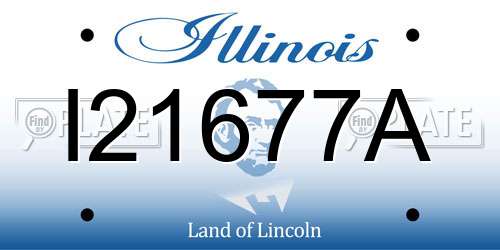 I21677A Illinois License Plate