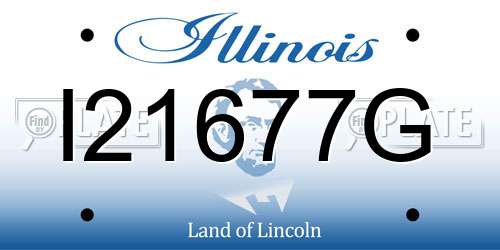 I21677G Illinois License Plate