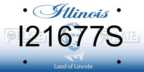 I21677S Illinois License Plate