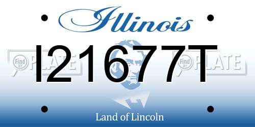 I21677T Illinois License Plate