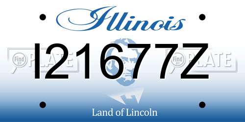 I21677Z Illinois License Plate