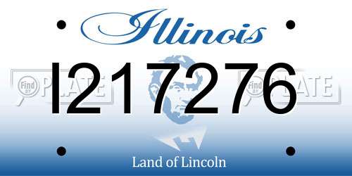 I217276 Illinois License Plate