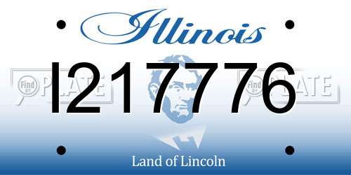 I217776 Illinois License Plate