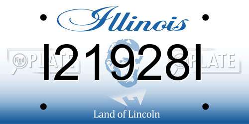 I21928I Illinois License Plate