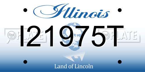 I21975T Illinois License Plate