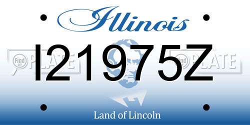 I21975Z Illinois License Plate
