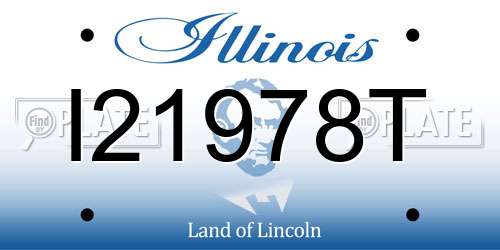 I21978T Illinois License Plate