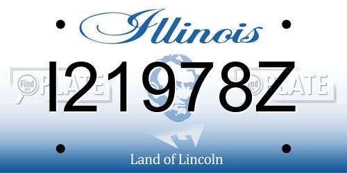 I21978Z Illinois License Plate