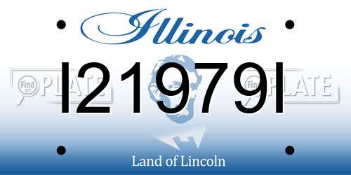 I21979I Illinois License Plate