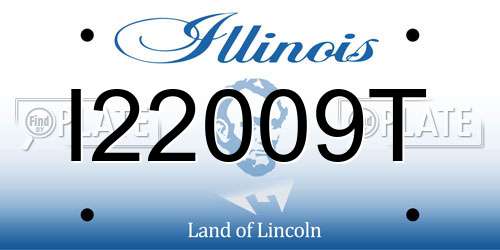 I22009T Illinois License Plate