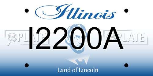 I2200A Illinois License Plate