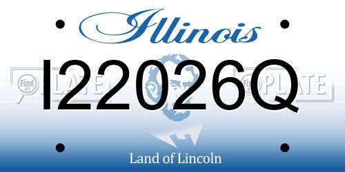 I22026Q Illinois License Plate