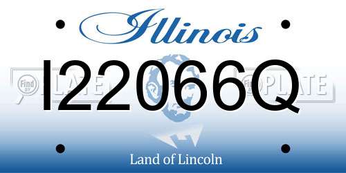 I22066Q Illinois License Plate