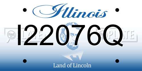 I22076Q Illinois License Plate