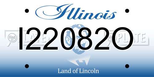 I22082O Illinois License Plate