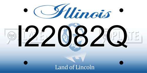 I22082Q Illinois License Plate
