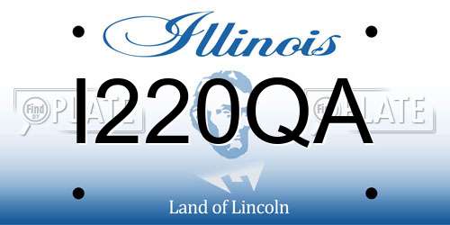 I220QA Illinois License Plate
