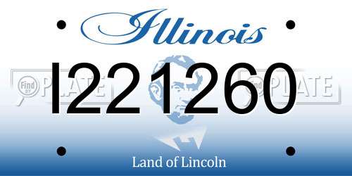 I221260 Illinois License Plate