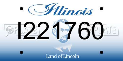I221760 Illinois License Plate