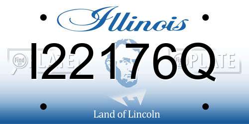I22176Q Illinois License Plate