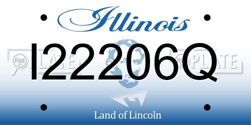 I22206Q Illinois License Plate