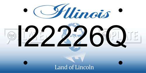 I22226Q Illinois License Plate