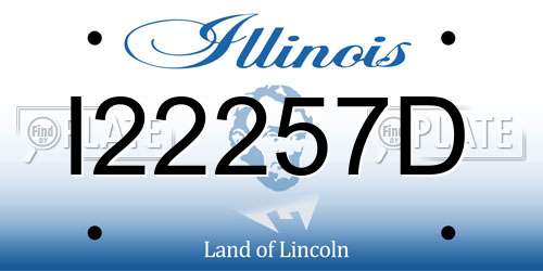 I22257D Illinois License Plate