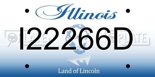 I22266D Illinois License Plate