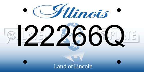 I22266Q Illinois License Plate