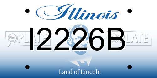 I2226B Illinois License Plate