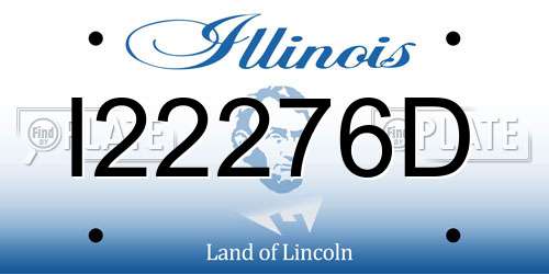 I22276D Illinois License Plate