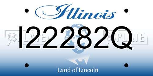 I22282Q Illinois License Plate