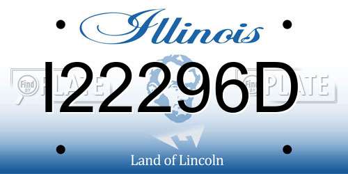 I22296D Illinois License Plate