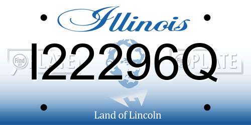 I22296Q Illinois License Plate