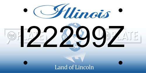 I22299Z Illinois License Plate