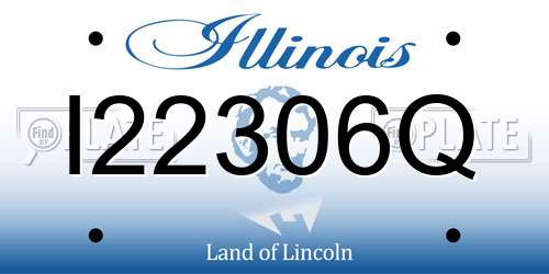 I22306Q Illinois License Plate