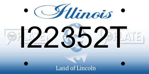 I22352T Illinois License Plate