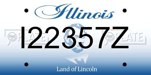 I22357Z Illinois License Plate