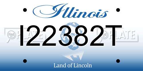 I22382T Illinois License Plate
