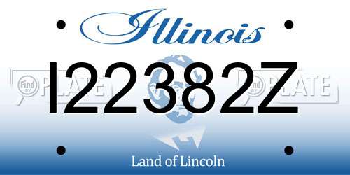 I22382Z Illinois License Plate
