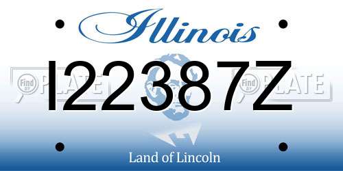 I22387Z Illinois License Plate