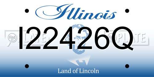 I22426Q Illinois License Plate