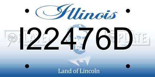 I22476D Illinois License Plate