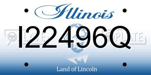 I22496Q Illinois License Plate