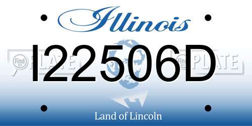 I22506D Illinois License Plate