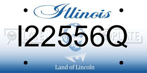 I22556Q Illinois License Plate