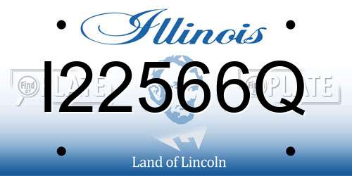 I22566Q Illinois License Plate