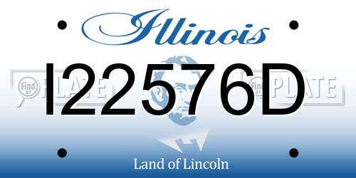 I22576D Illinois License Plate