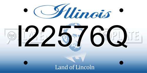 I22576Q Illinois License Plate