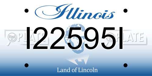 I22595I Illinois License Plate
